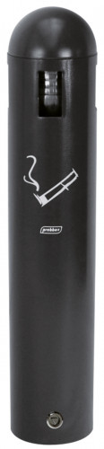 Cendrier tubulaire mural acier epoxy 10,2 cm x 50 cm Probbax