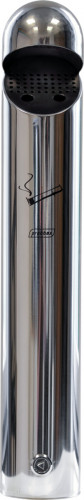 Cendrier avec toit inox 18/10 Ø 7,6 cm 46 cm Probbax