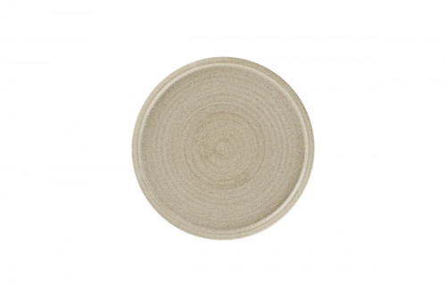 Assiette coupe plate rond Grey porcelaine Ø 23,8 cm Selva Rak