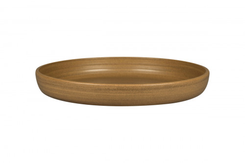 Assiette coupe creuse rond Autumn Brown porcelaine Ø 29,7 cm Selva Rak