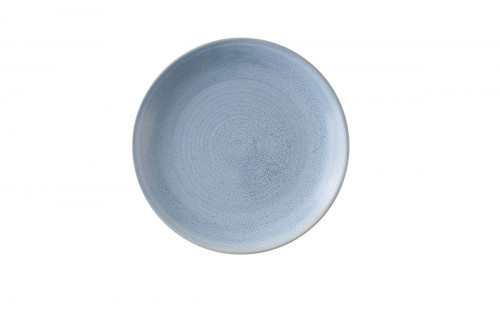 Assiette coupe plate rond bleu grès émaillé Ø 29,5 cm Evo Dudson