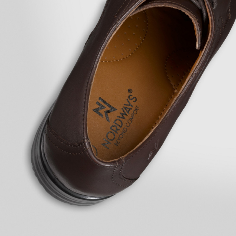 Chaussures à lacets basse marron 40 Nclass Nordways