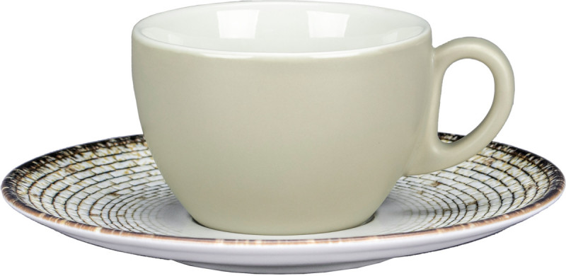 Sous tasse à café/thé rond Weave porcelaine Ø 17 cm Digi Rak