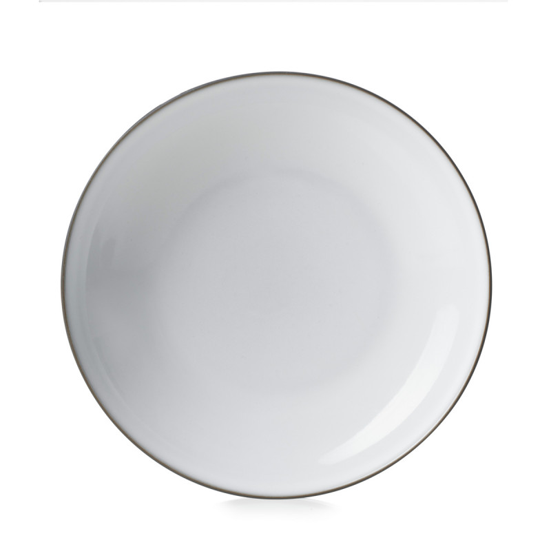 Assiette à bord droit rond blanc porcelaine Ø 19 cm Equinoxe Revol