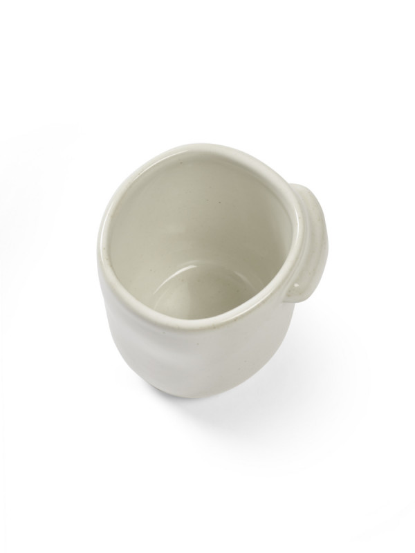 Mug ovale Off White grès émaillé 25 cl 8,8 cm Out Of Lines Serax