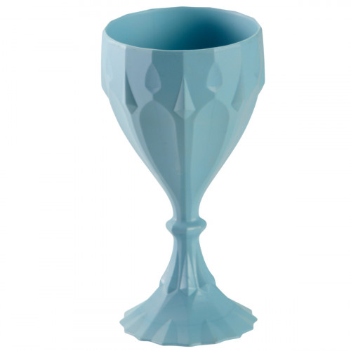 Verre à pied bleu ocean fibre végétale 16 cl Banquise Liliroc Saint Romain