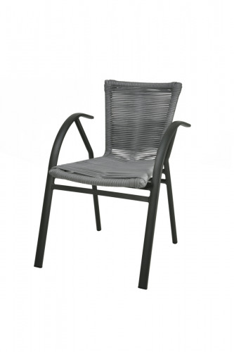 Fauteuil d''extérieur gris 79x54x60 cm St Florent Flexmob
