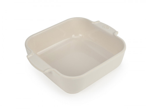 Plat à four carré blanc porcelaine Peugeot Saveurs