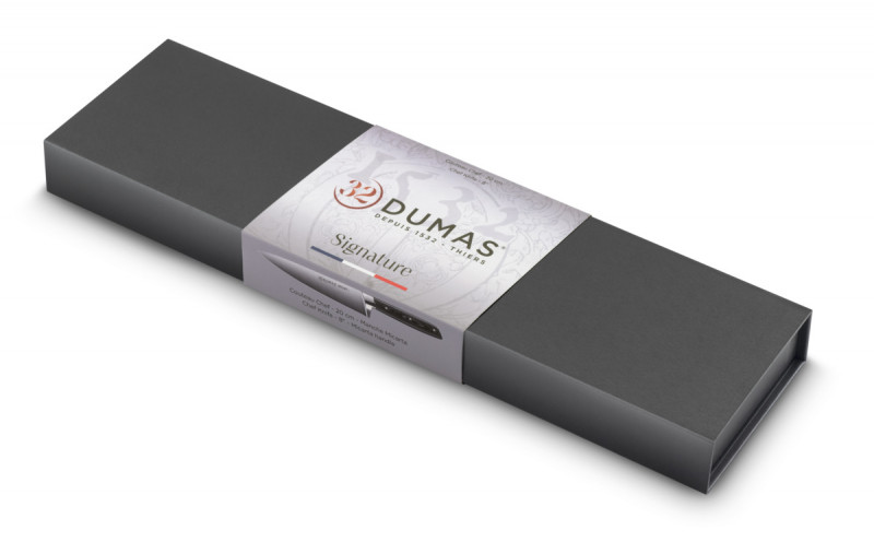 Couteau d'office 10 cm inox plastique unie Signature Micarta 32 Dumas