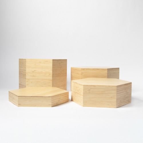 Set de 4 réhausses bambou 30x26 cm Silva Pro.mundi