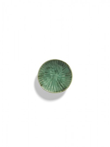 Bol rond vert grès émaillé 12 cm Ø 12 cm Verde Lanza Serax