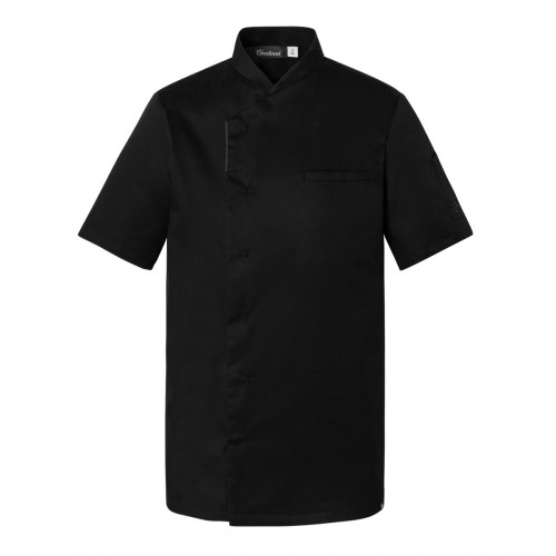 Veste de cuisine manches courtes noir T3 Reko Molinel