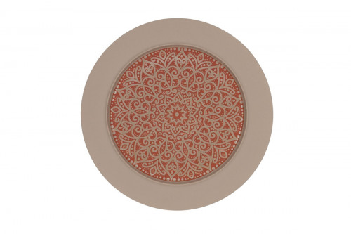 Assiette avec cloche rond Damask porcelaine vitrifiée Ø 14 cm Rihla Rak