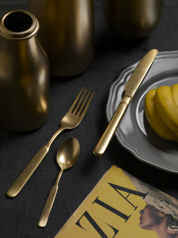 Couteau de table or Casali Stoned Pintinox