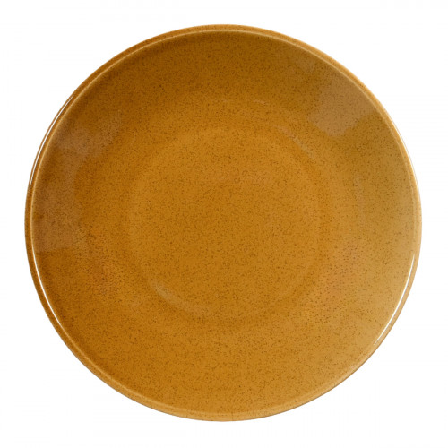 Assiette creuse caramel grès renforcé Ø 23 cm Twist Essentials Collection