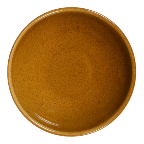 Assiette coupe creuse caramel grès renforcé Ø 18 cm Twist Essentials Collection